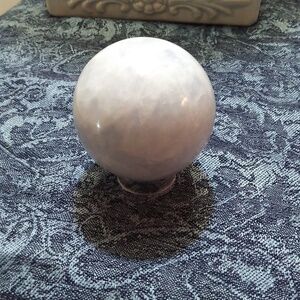 Blue calcite sphere.